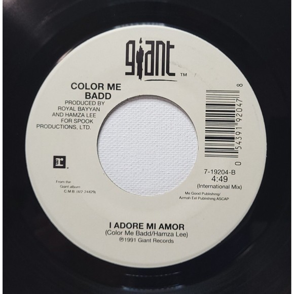 Color Me Badd Vinyl 45 I Adore Mi Amor (u.s.a. Mix) / International Mix M- - Picture 2 of 2